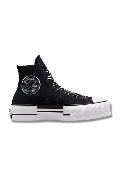 converse Chuck Taylor All Star Lift Platform Outline Sketch Women's Shoes