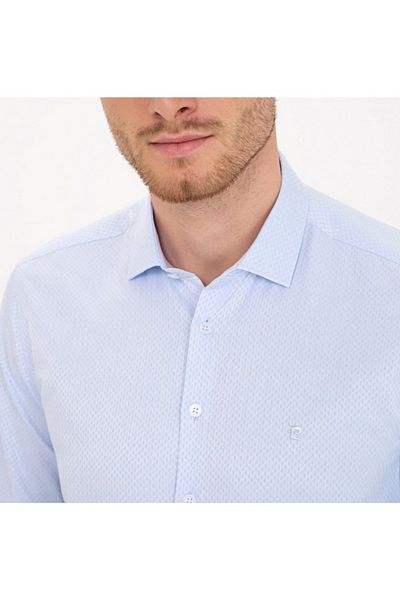 Pierre Cardin ΠΙΕΡ ΚΑΡΔΙΝ ΑΝΟΙΧΤΟ ΜΠΛΕ SLIM FIT ΠΟΥΚΑΜΙΣΟ