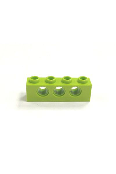 LEGO Accessory MOC Technic Brick 1 x 4 Pin Perforated Brick Pistachio Green 4 pieces to send