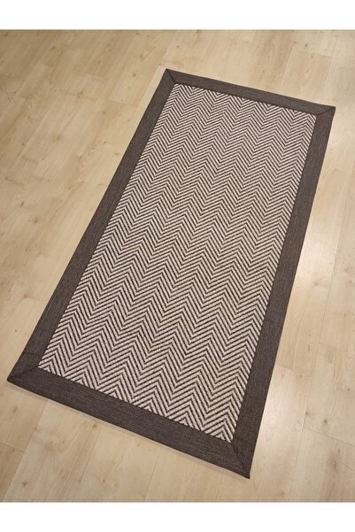 Halımarka HALIMARKA KZ-SSL B3421D KREM KAHVE MODERN DEKORATİF HALI 80X150 CM