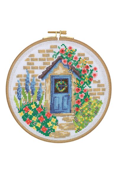 LİLYHOBBYLAND Cross Stitch Wooden Pulley Kit 18.5 cm
