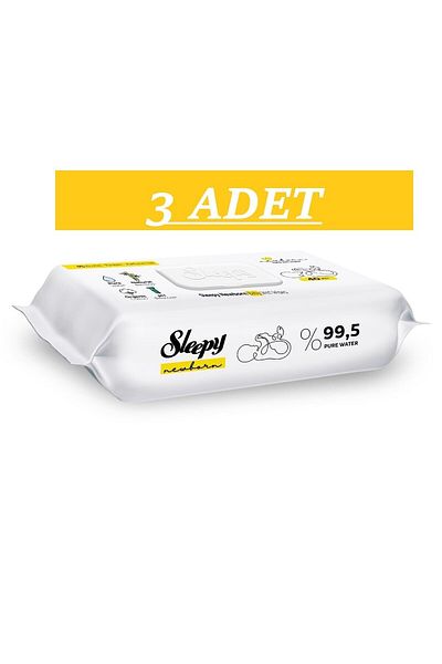 Sleepy 40 Pack Newborn Baby Wet Towels - 3 Pieces