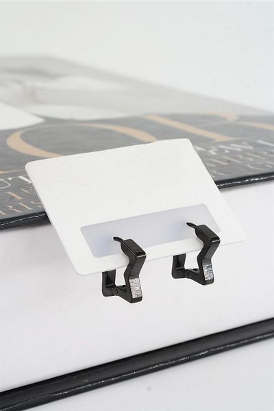 By Zeyna Aksesuar Women's 316 L Stainless Steel 1.5 cm Star Model Earrings