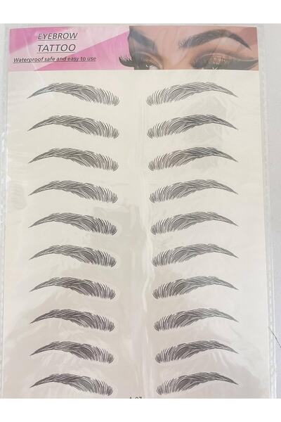 2K Kaş Dövmesi Sticker Kalıcı Suya Dayanıklı Doğal Kaş Kalemi Dövme