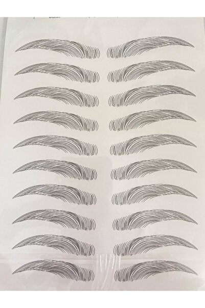 2K Kaş Dövmesi Sticker Kalıcı Suya Dayanıklı Doğal Kaş Kalemi Dövme