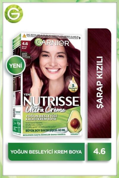 Garnier Nutrisse Ultra Krem Saç Boyası 4.6 ŞARAP KIZILI