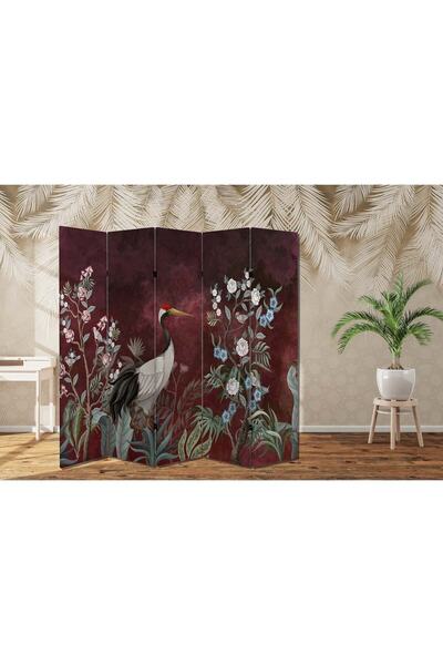 dbsanat Doğa Temalı Özel Tasarım Paravan Room Divider 180 x 200 cm