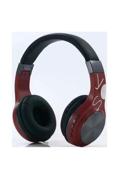 SY BT-1607 Kulaküstü Bluetooth Kulaklık Kırmızı