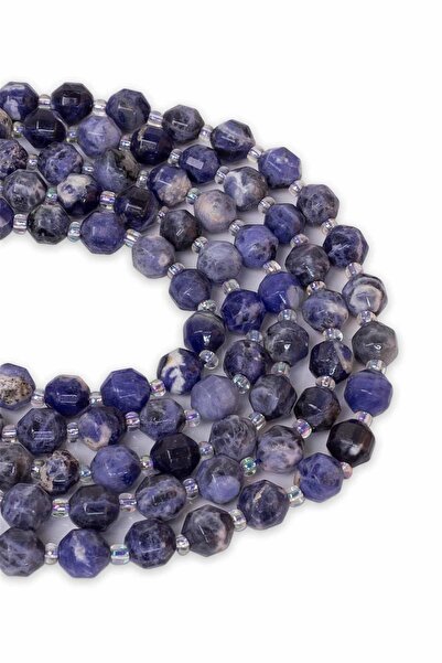 Dünya Doğal Taş Piatra Sodalit de 8 mm