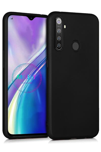 Molly Technology Realme 5i İçin Siyah Mat Silikon Kılıf