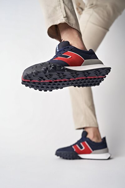 Freemax Unisex Orthopedic Sneaker Sports Shoes Navy Blue Red