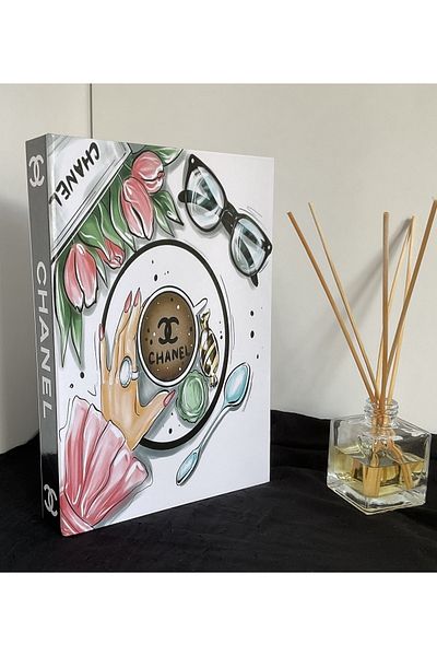 NARİBA Διακοσμητικό Βιβλιοθήκη Chanel & Dior Σετ 2 τεμαχίων
