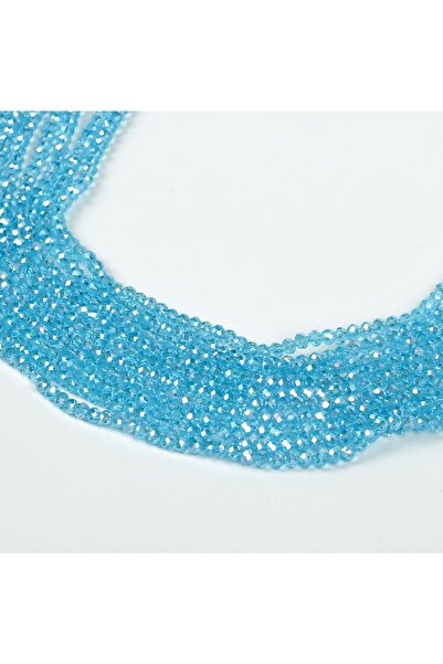 yfhobi 1 DİZİ (40 cm - 130 Adet)- 4 mm YASSI KRİSTAL CAM BONCUK, ŞEFFAF JANJA...