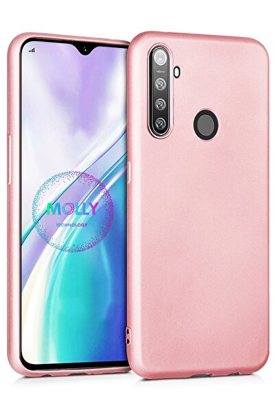 Molly Technology Realme 6i İçin Rose Mat Silikon Kılıf