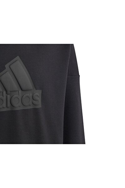 adidas Dětská černá mikina pro volný čas U Fi Logo Hd - Hr6301
