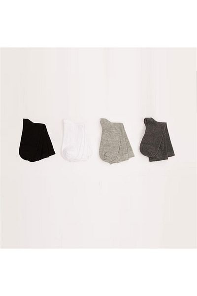 ÇamaşırcımShop Комплект от 4 детски чорапи до глезена в различни цветове