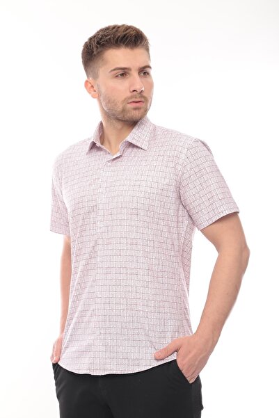 PASSERO Λεπτή εφαρμογή με κοντό μανίκι με στάμπα Lycra