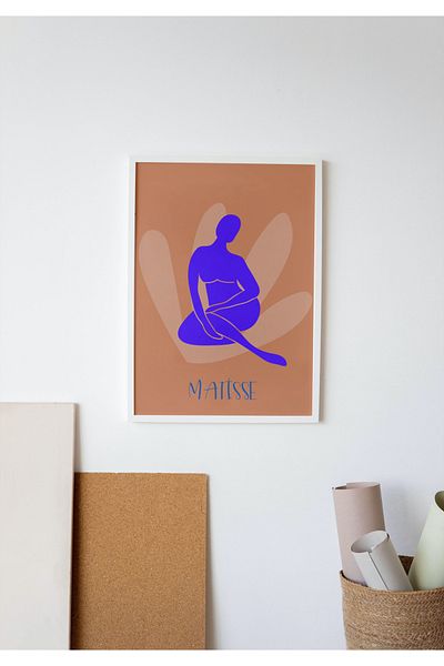 Hiruko Tasarım Atölyesi Πίνακας Matisse Σειρά No:2 Πίνακας Μπλε γυμνή γυναίκα Νευτρική Henri Matisse