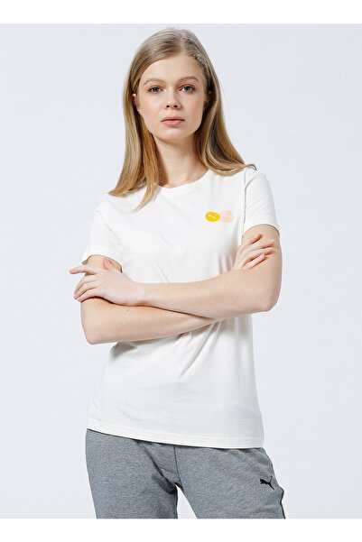 Puma O-izrez obična bela ženska majica 67392802 ženska grafička majica