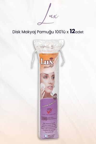 LUX Disc Makeup Cotton 100 x 12 Pieces