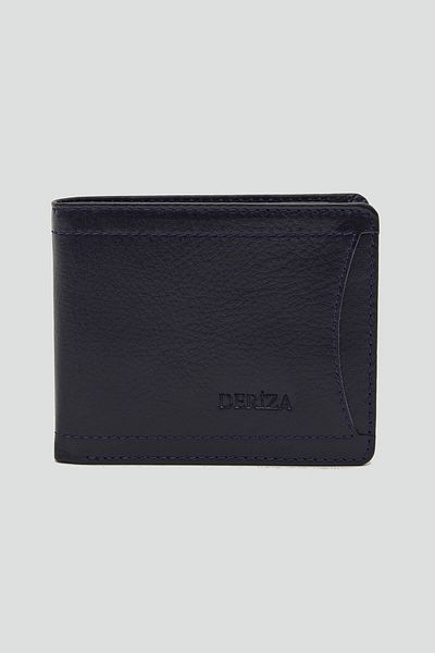 Deriza Ανδρικό πορτοφόλι Enzo Γνήσιο Δερμάτινο Navy Blue