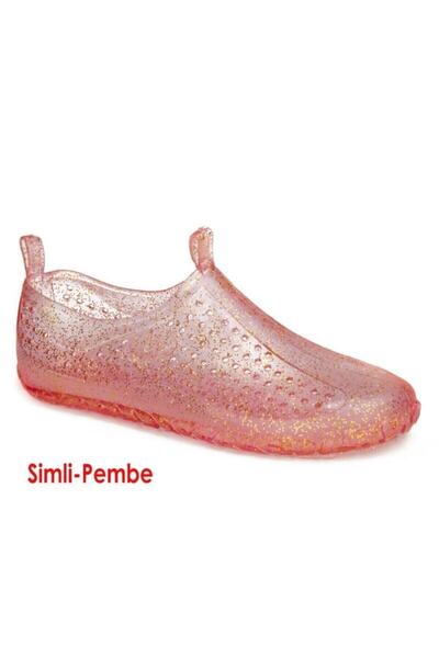 İmerShoes Sandale roz unisex cu sclipici pentru mare și piscină - talpă anti-...