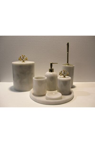 ALPİMER Σετ μπάνιου 7 τμχ από φυσικό μάρμαρο