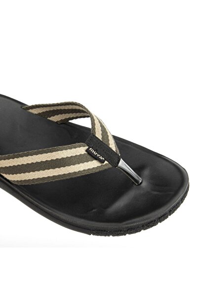 Muya Ανδρικές παντόφλες σαγιονάρες με ανατομική σόλα για βρεγμένο δάπεδο χακί