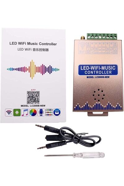 oddity LC2000B WiFi LED Müzik Kontrolcü RGB Şerit Işık Ses Senkron App Araç İ...