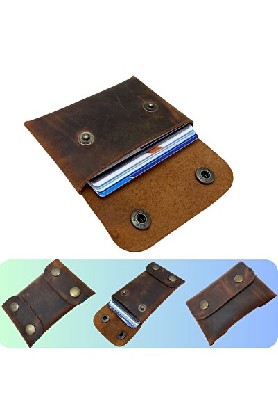 ipekbazaar Suport pentru carduri din piele naturală Efes, utilizare reversibi...