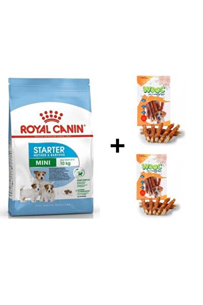 Royal Canin Mini Starter Küçük Irk Anne ve Yavru Köpek Maması 4 Kg + 2 Adet W...