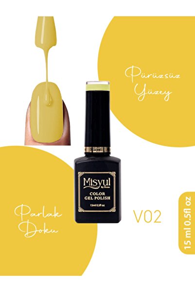 Misyul Kalıcı Oje, UV Led Kalıcı Oje Nail Art 15ml