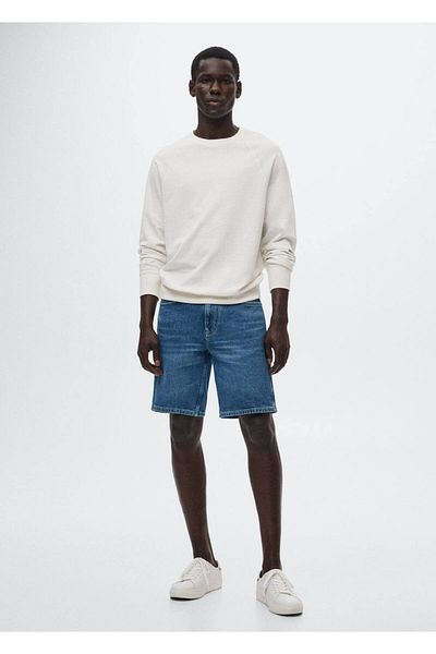 MANGO Man Denim-Bermudashorts mit normaler Passform