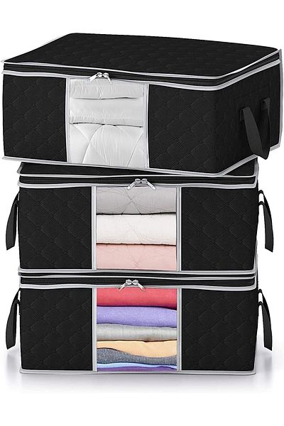 Serstil 3 Pieces - Window Quilted Clothing Clothing Hurcu Black 52 X 28 X 21 Cm