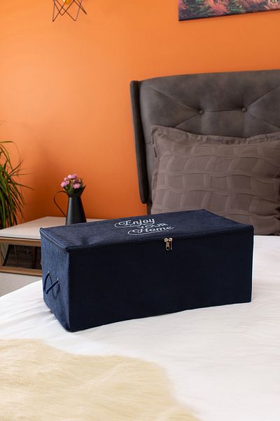 Serstil Scurtă de dimensiuni mici cu imprimeu detaliat bleumarin 52 X 28 X 21 Cm