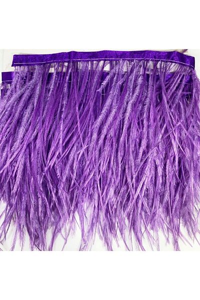 Aker Hediyelik Purple Ostrich Feather - 10 cm Model