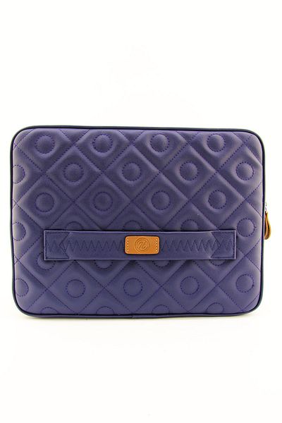 HNB Husă unisex matlasată bleumarin pentru notebook pentru computer Mac Book Air Pro de 14 inchi