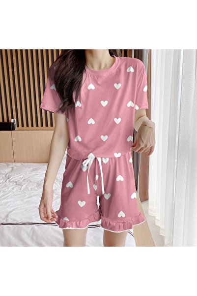 PEMBİŞ HOMEWEAR طقم شورت عدن لاف 4 فائق النعومة