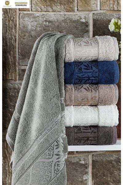Z&N STYLE SUPER LUXURY MİSS BAMBOO 50Χ90ΕΜ. ΣΕΤ ΠΕΤΣΕΤ ΧΕΡΙΩΝ & ΠΡΟΣΩΠΟΥ 6 ΤΕΜΑΧΙΩΝ (ΜΕ ΤΣΑΝΤΑ, 70% ΙΝΑ ΜΠΑΜΠΟΥ)