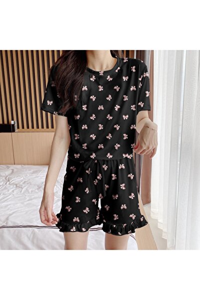 PEMBİŞ HOMEWEAR طقم شورت عدن ريبون فائق النعومة