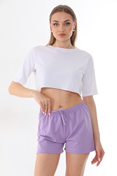 Arvin Women's Lilac Color Shorts Pajama Bottom