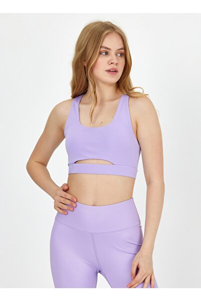 GRAB Lila Kadın Kısa Slim Fit Sporcu Sütyeni GW-T23S004 TONY BRALETTE