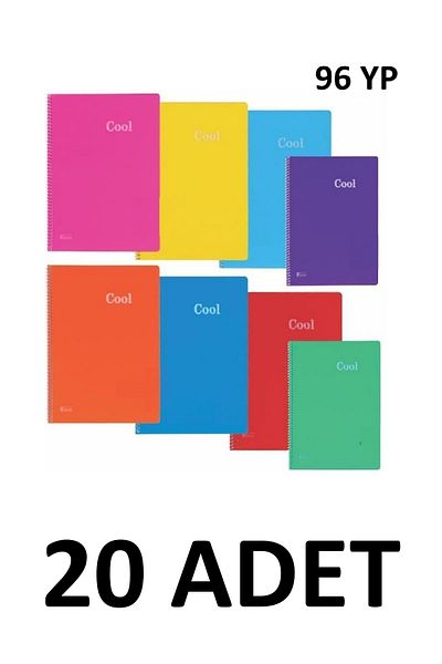 KESKİN COLOR 20 buc. Caiet A4 Cool Spiral cu 96 de coli