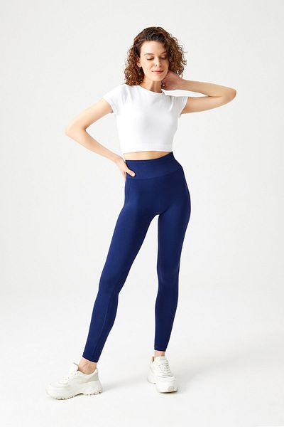 LOS OJOS Weißes, nahtloses, weich strukturiertes Sport-T-Shirt-Crop-Top
