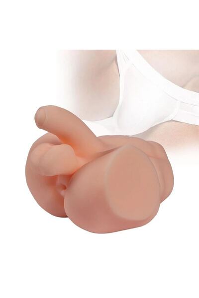 Lilitu Shop 2 İşlevli Realistik 9 cm Penisli Erkek Kalça