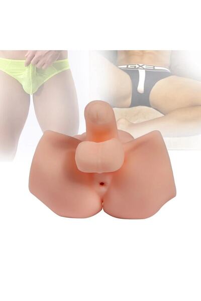 Lilitu Shop 2 İşlevli Realistik 9 cm Penisli Erkek Kalça
