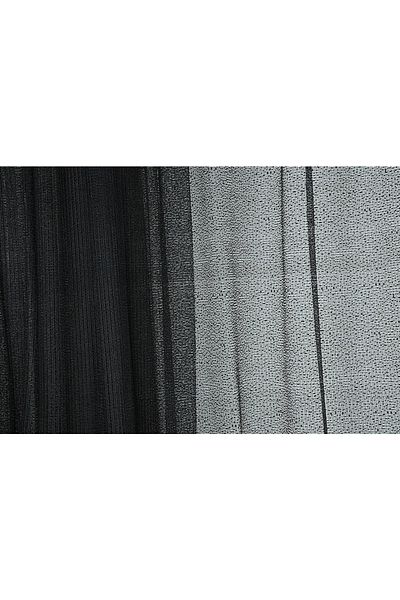 AKÇA TEKSTİL DARK SKIRT BLACK COLOR SINGLE WING Ready-made Planted Pleated Background Curtain 300*260 cm