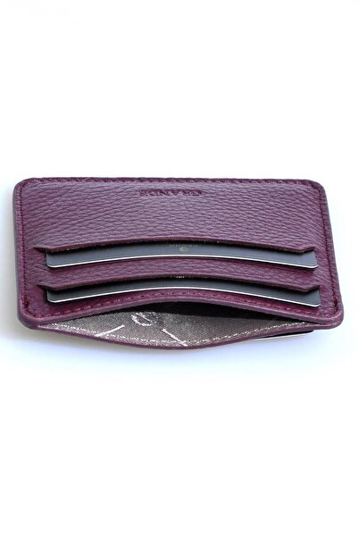 Grande Plum 530% Genuine Leather Card Holder