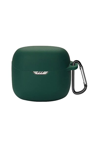 Microsonic JBL Tune Flex Mat Silikon Kılıf Koyu Yeşil
