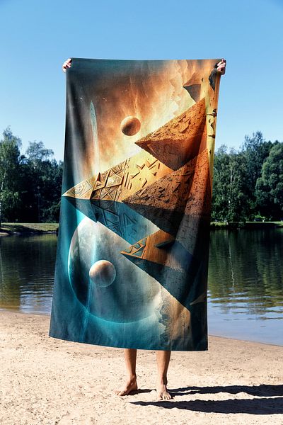 Essential Towel Madaline Lightweight and Sand-Repellent Beach Towel Produced with Microfiber Technology – 75x130 – 90x150 Cm